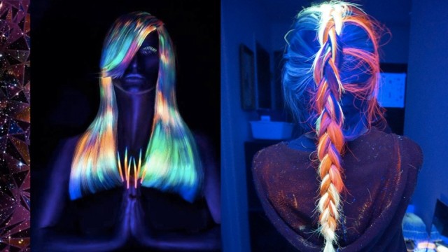 Glow-In-The-Dark hair