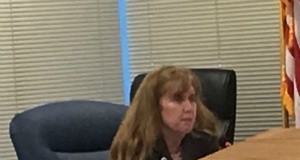Broward Health general counsel Lynn Barrett at last weeks’ board meeting