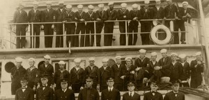 PHOTO - USS Conestoga officers and crew - 