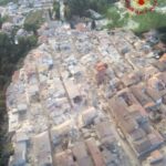 General view following an earthquake in Amatrice, central Italy