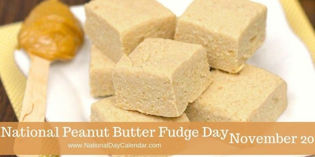 National Peanut Butter Fudge Day!