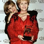 Actress Debbie Reynolds holds the Lifetime Achievement Award in Comedy for a Female which she receiv..