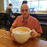 Bill Lewis ready to sip his “most expensive Starbucks coffee” ©SouthFloridaReporter.com