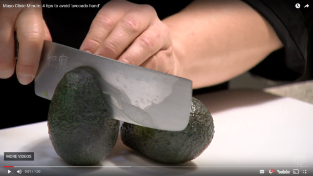 avocado hand