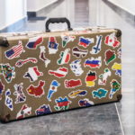 freepik/suitcase stickers of the flags of the countries from travels around the world