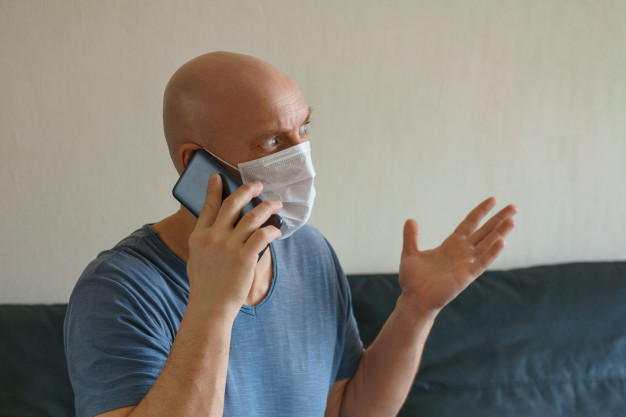 https://www.freepik.com/premium-photo/man-is-sitting-sofa-protective-mask-with-laptop-phone-remote-work-quarantine_9100712.htm#page=1&query=COVID%20BALD&position=4