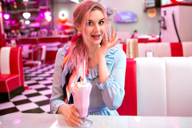https://www.freepik.com/free-photo/indoor-image-pretty-young-elegant-woman-enjoying-her-tasty-sweet-strawberry-milk-shake-retro-vintage-american-restaurant-neon-design-cute-pastel-dress-pink-hairs-accessories_10498255.htm#page=3&query=diner&position=25