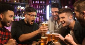 https://www.freepik.com/free-photo/happy-male-friends-clinking-with-beer-mugs-pub_7785371.htm#page=1&query=bachelor%20party&position=2