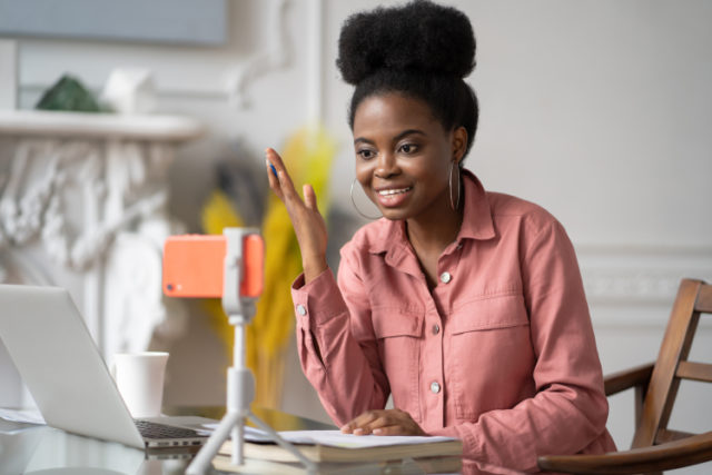 https://www.freepik.com/premium-photo/african-american-millennial-woman-with-afro-hairstyle-remote-studying-working-online-laptop-chatting-with-friends-via-video-call-smartphone-tripod-blogger-influencer-recording-video-blog_10238976.htm#page=1&query=millennial&position=27
