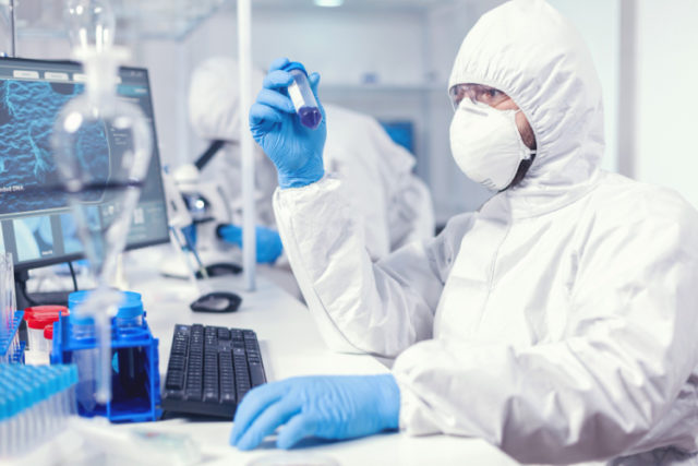 https://www.freepik.com/free-photo/lab-technician-dressed-protective-suit-as-safety-precaution-looking-test-tube_15853248.htm#page=1&query=covid%20research&position=3