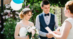 https://www.freepik.com/premium-photo/stylish-happy-bride-with-bouquet-peonies-with-crown-groom-hold-hands-marriage-certificate_10333883.htm#page=1&query=wedding%20registry&position=13