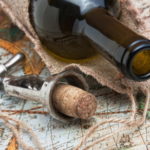 bottle-wine-corkscrew-background-old-maps