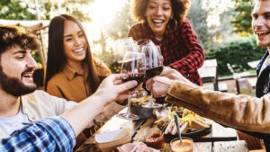 https://www.freepik.com/premium-photo/group-friends-having-fun-bbq-dinner-garden-restaurant-multiracial-people-cheering-red-wine-sitting-outside-bar-table-social-gathering-youth-beverage-lifestyle-concept_31610181.htm#query=barbecue%20wine&position=13&from_view=search&track=ais