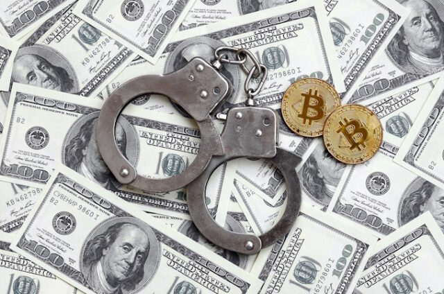 https://www.vecteezy.com/photo/12297697-police-handcuffs-and-bitcoins-lie-on-a-large-number-of-dollar-bills-the-concept-of-problems-with-the-law-during-the-illegal-cryptocurrency-mining-and-bitcoin-operations